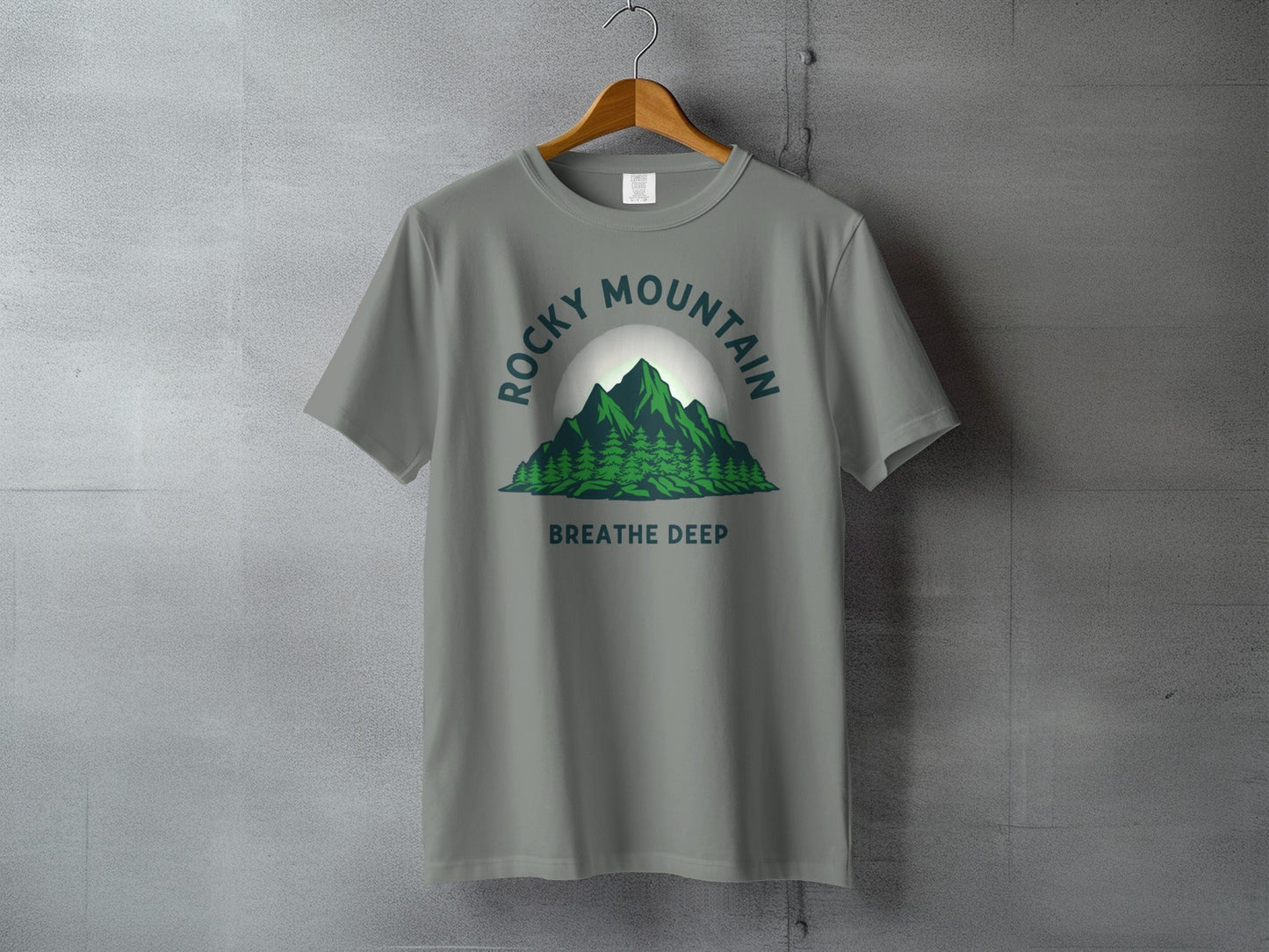 Rocky Mountain Breathe Deep T-Shirt - S - Sloth & Duck
