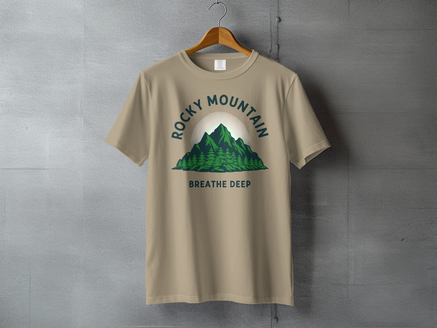 Rocky Mountain Breathe Deep T-Shirt - S - Sloth & Duck