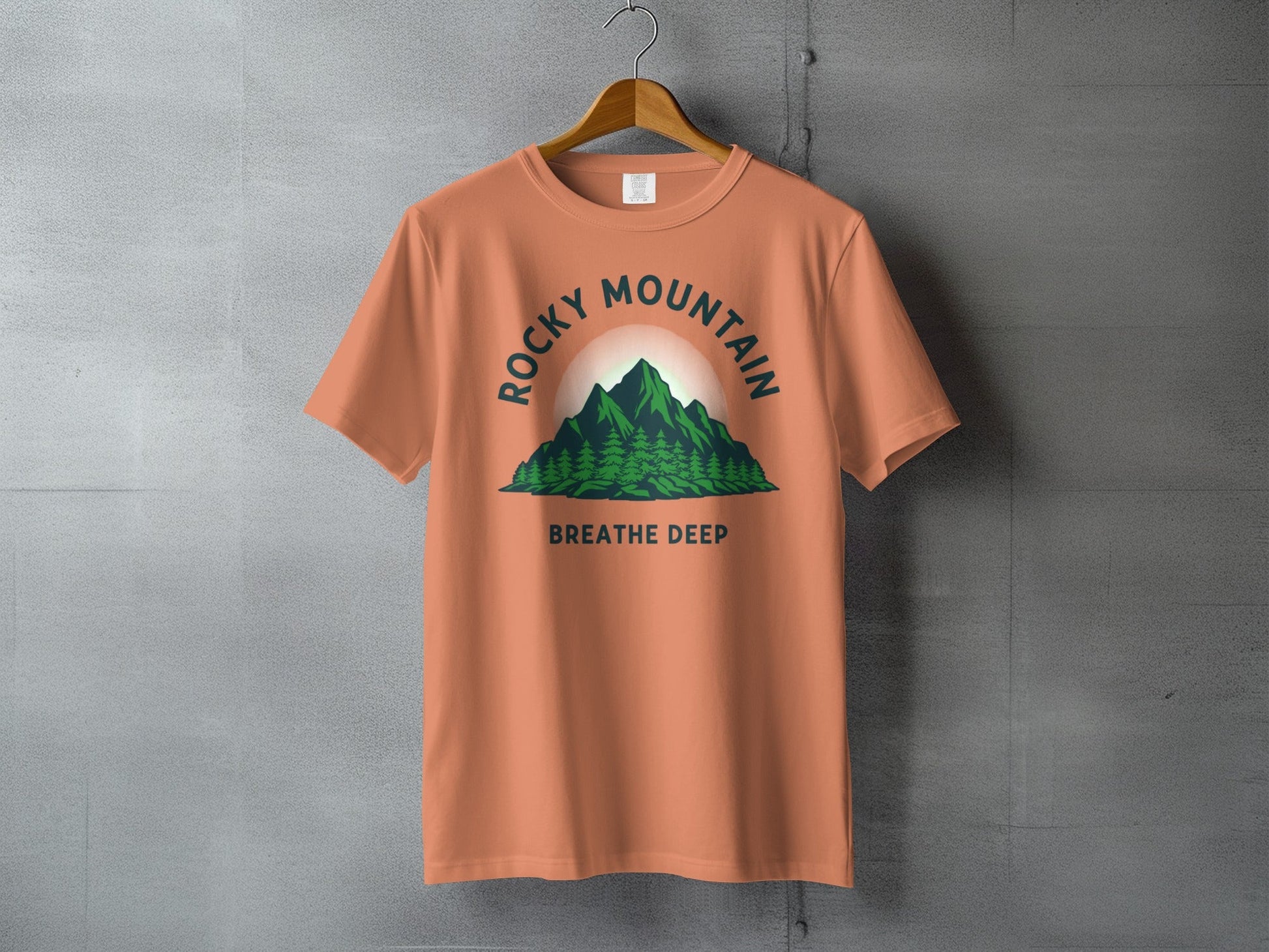Rocky Mountain Breathe Deep T-Shirt - S - Sloth & Duck