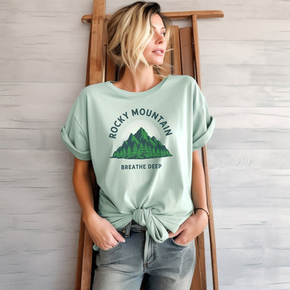 Rocky Mountain Breathe Deep T-Shirt - S - Sloth & Duck