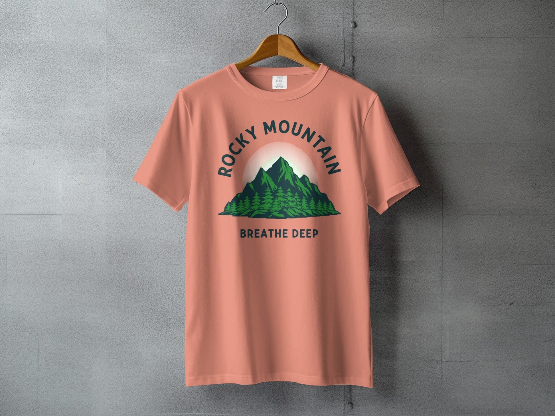 Rocky Mountain Breathe Deep T-Shirt - S - Sloth & Duck