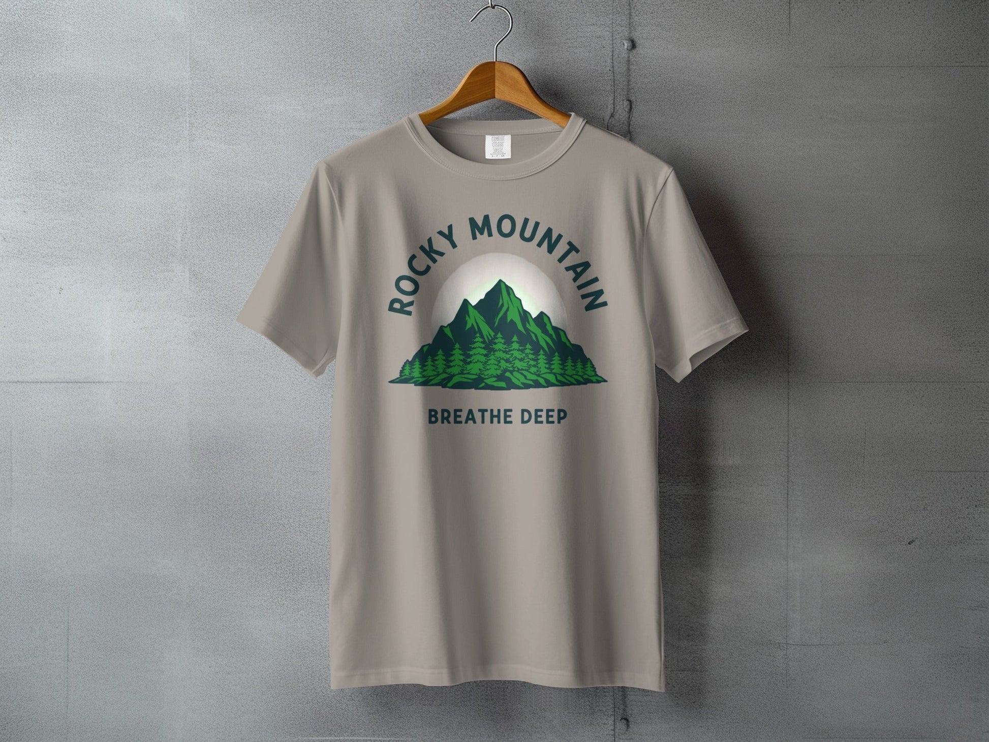 Rocky Mountain Breathe Deep T-Shirt - S - Sloth & Duck