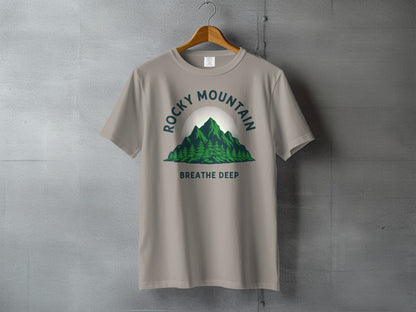 Rocky Mountain Breathe Deep T-Shirt - S - Sloth & Duck
