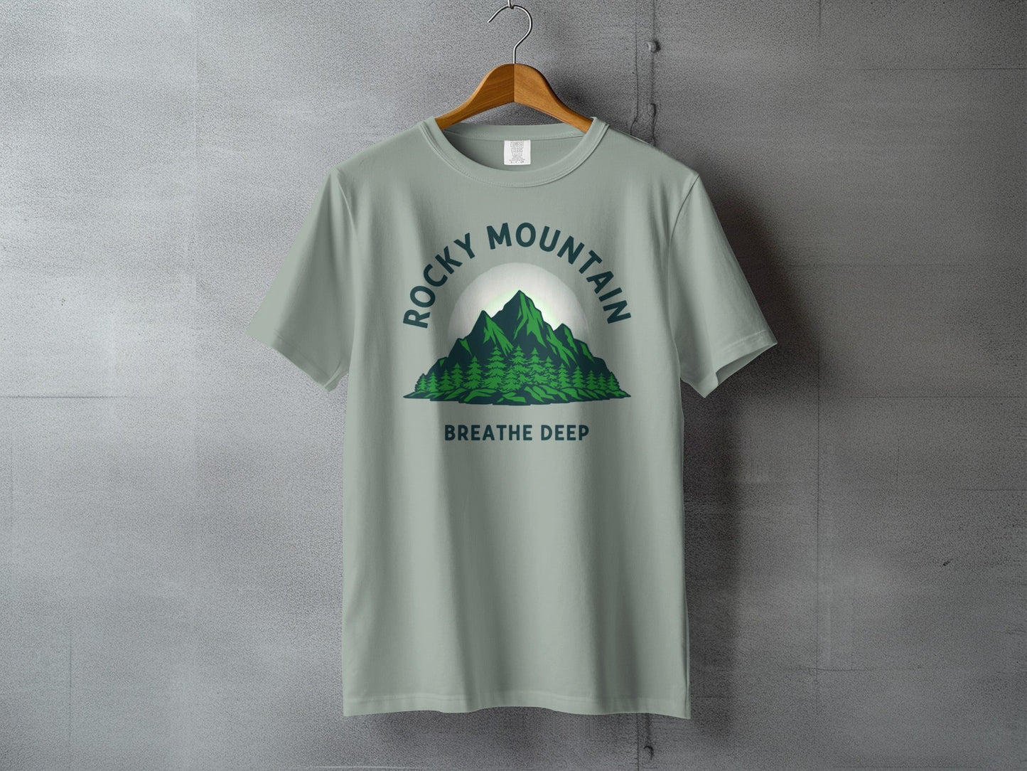 Rocky Mountain Breathe Deep T-Shirt - S - Sloth & Duck