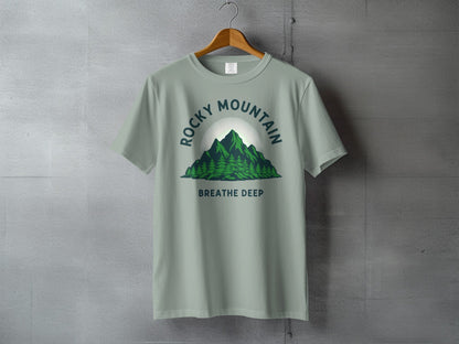 Rocky Mountain Breathe Deep T-Shirt - S - Sloth & Duck