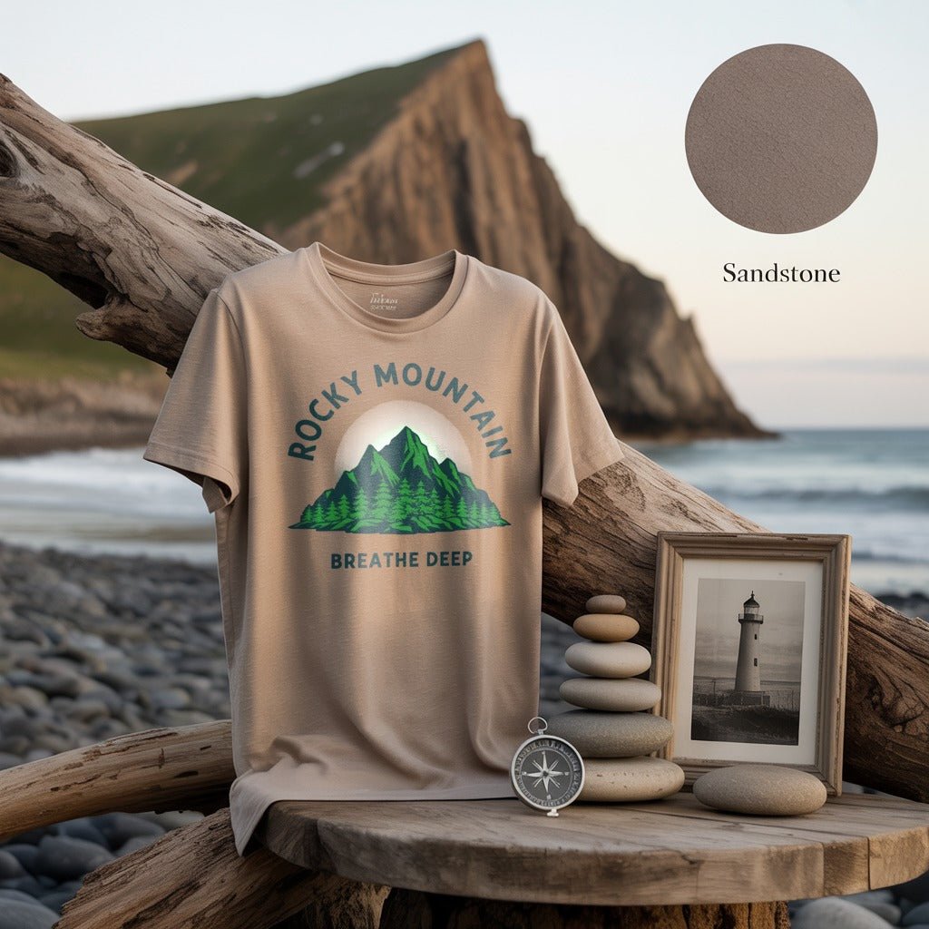 Rocky Mountain Breathe Deep T-Shirt - S - Sloth & Duck