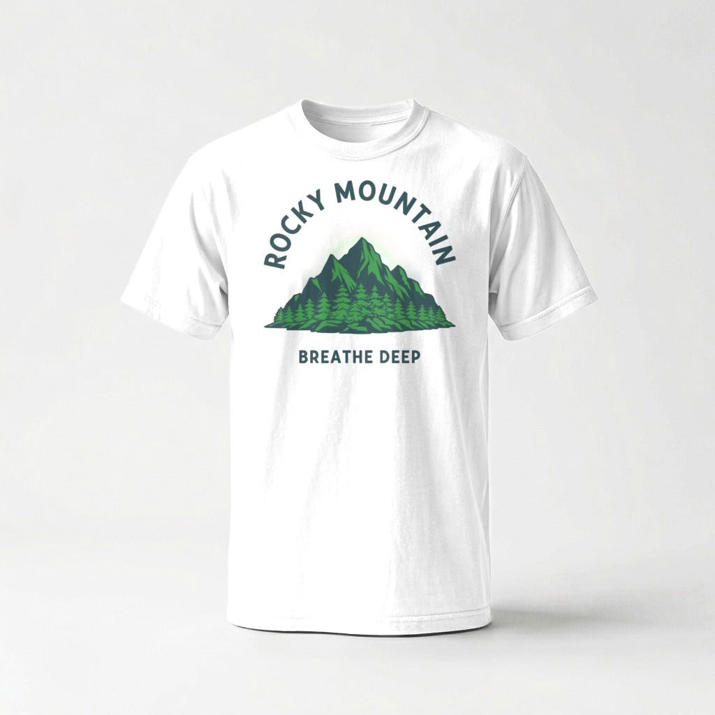Rocky Mountain Breathe Deep T-Shirt - S - Sloth & Duck
