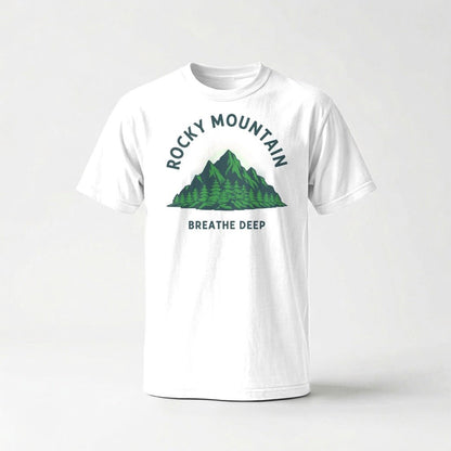 Rocky Mountain Breathe Deep T-Shirt - S - Sloth & Duck