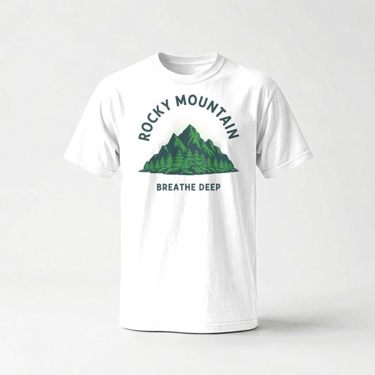 Rocky Mountain Breathe Deep T-Shirt - S - Sloth & Duck