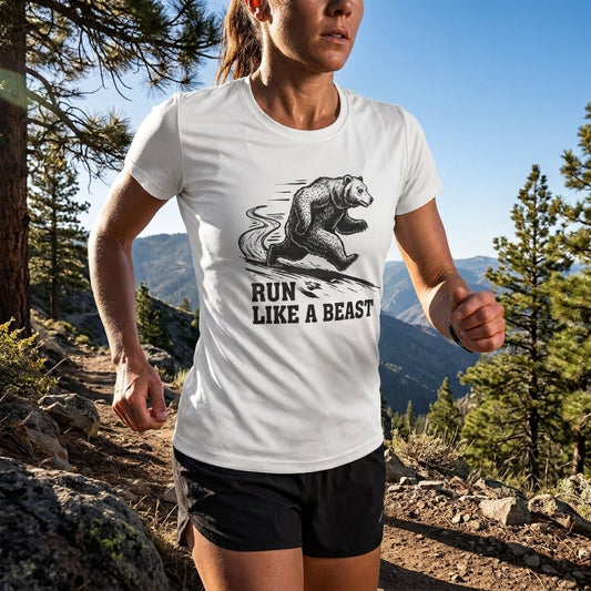 Run Like a Beast Performance Tee -Black - Sloth & Duck