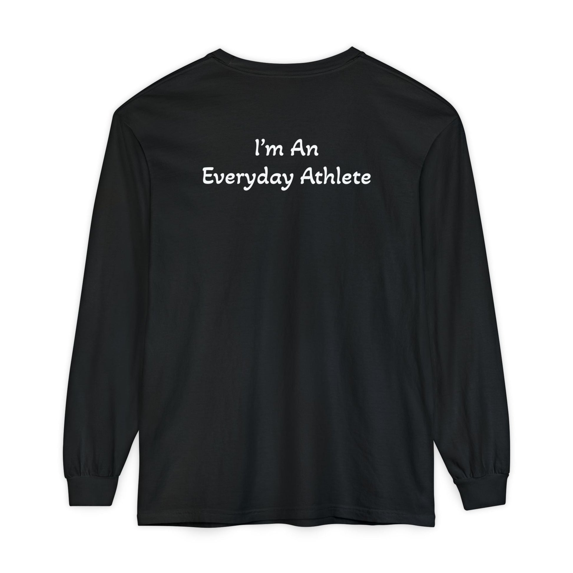 Run Tri Bike Logo Long Sleeve “I’m An Everyday Athlete” - Blue Jean - Sloth & Duck