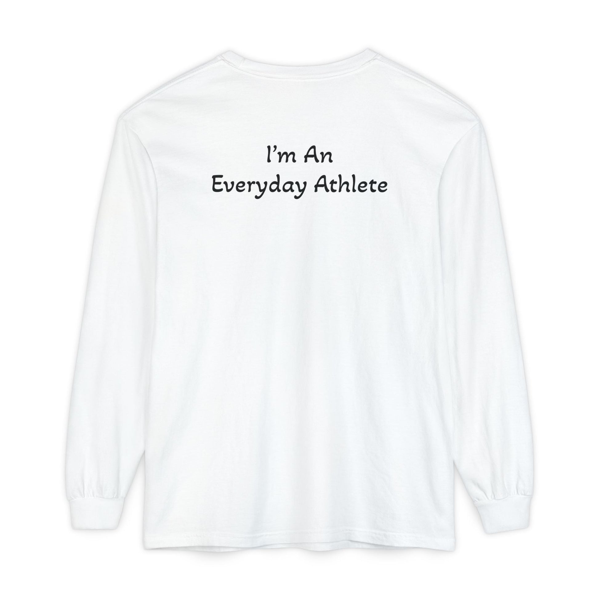Run Tri Bike Logo Long Sleeve “I’m An Everyday Athlete” - Blue Jean - Sloth & Duck
