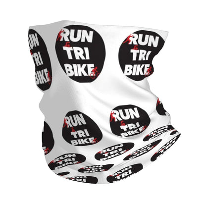 Run Tri Bike Multifunction Neck Gaiter - 10"x20" - Sloth & Duck