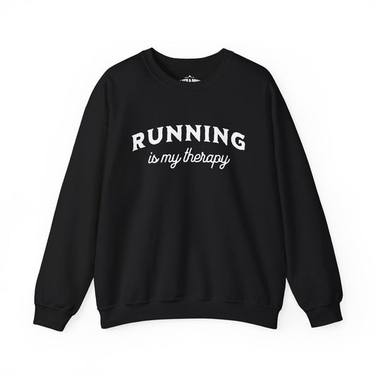 "Running Is My Therapy" Sweatshirt - Sloth & Duck