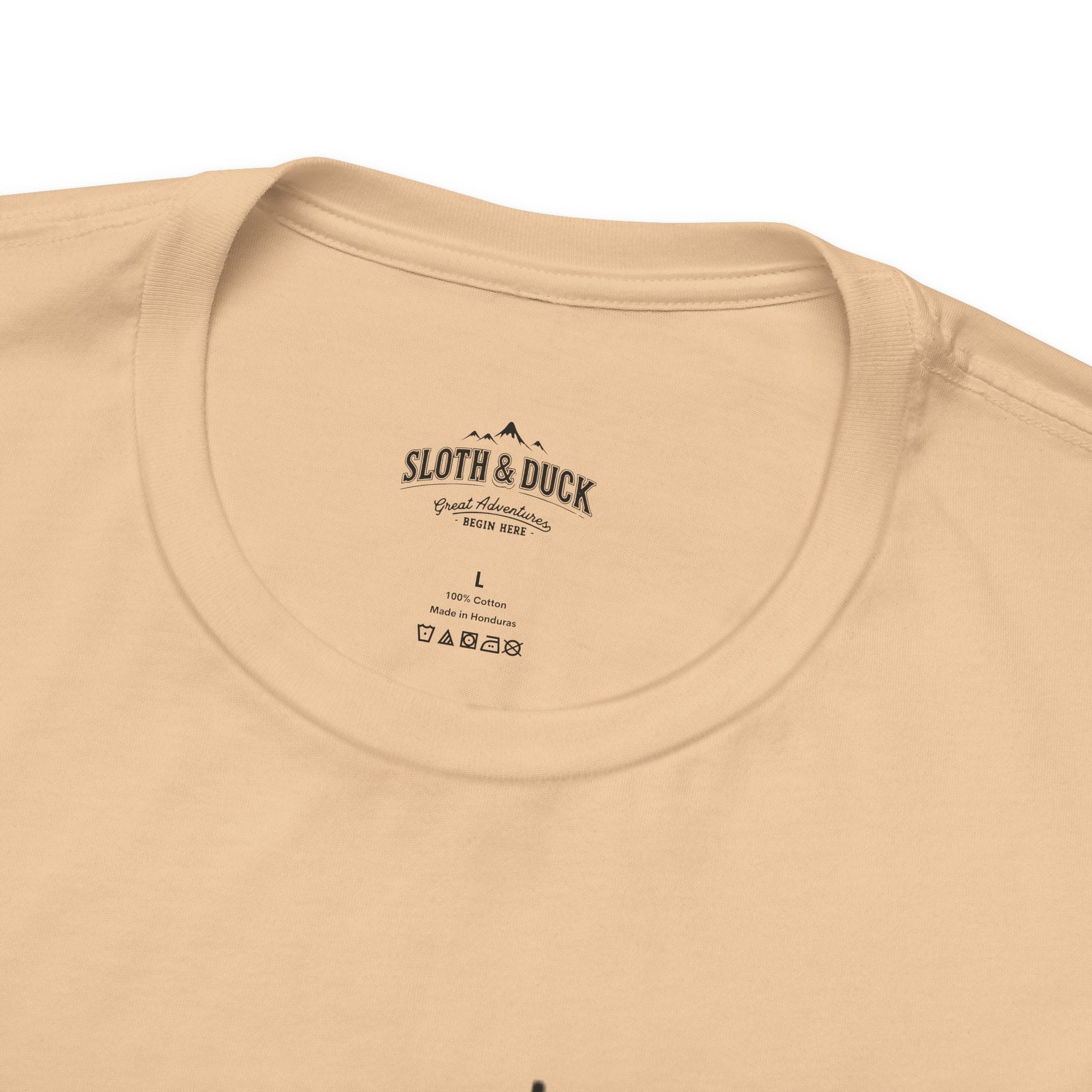 "RV. Lantern. Campfire." Graphic T-Shirt - Pink - Sloth & Duck
