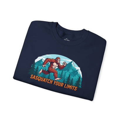 Sasquatch Your Limits, Trail Running Sweatshirt - Forest Green - Sloth & Duck