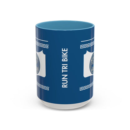 Sip. Laugh. Think. Repeat. Blue Mug - 15oz - Sloth & Duck