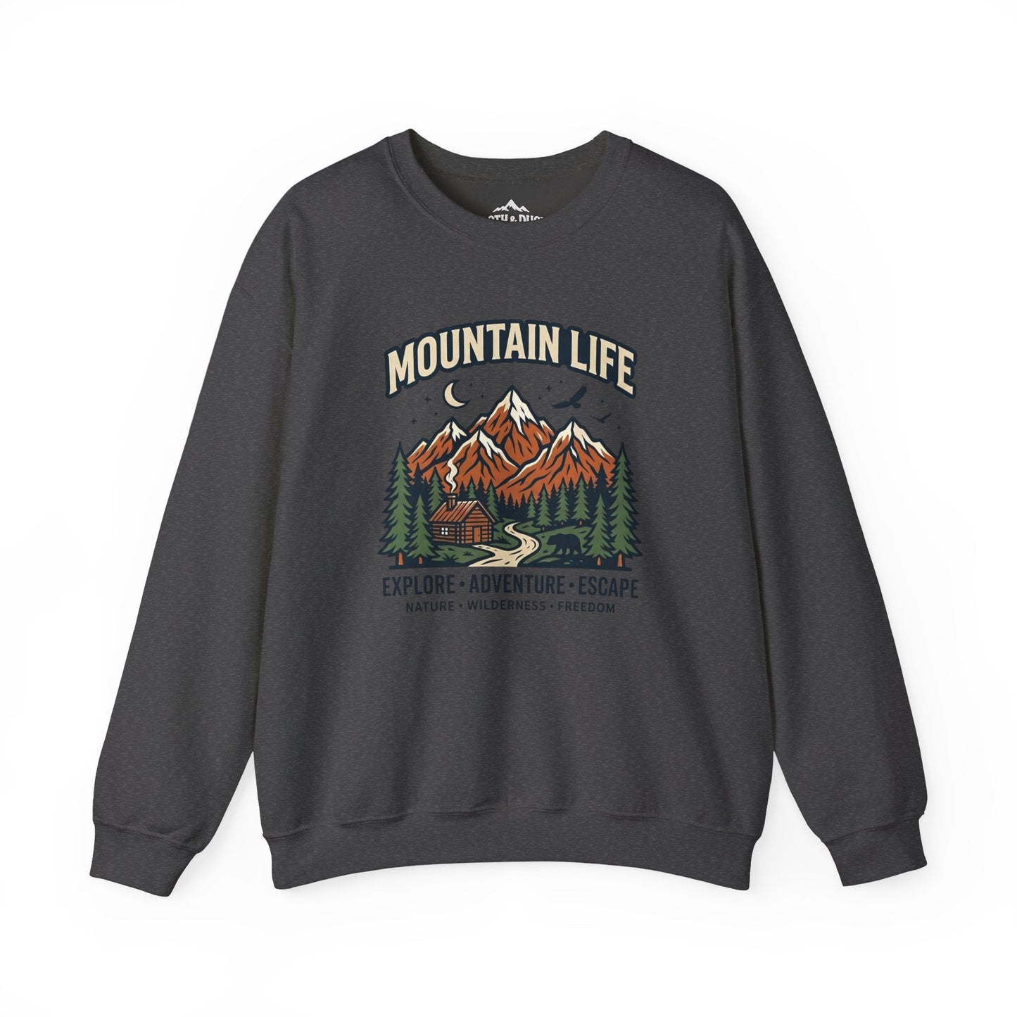 Sloth and Duck Heritage Mountain Crewneck – Premium Trail Sweatshirt -S - Sloth & Duck