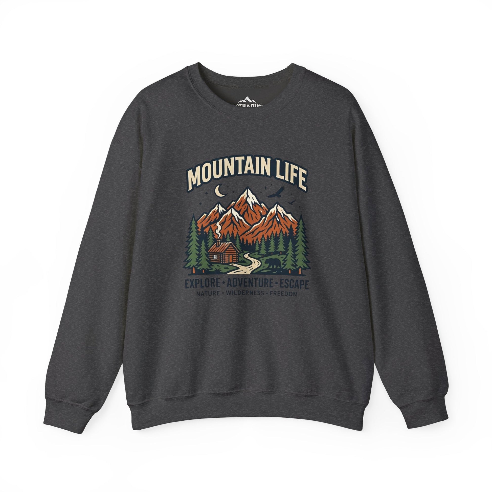 Sloth and Duck Heritage Mountain Crewneck – Premium Trail Sweatshirt -S - Sloth & Duck