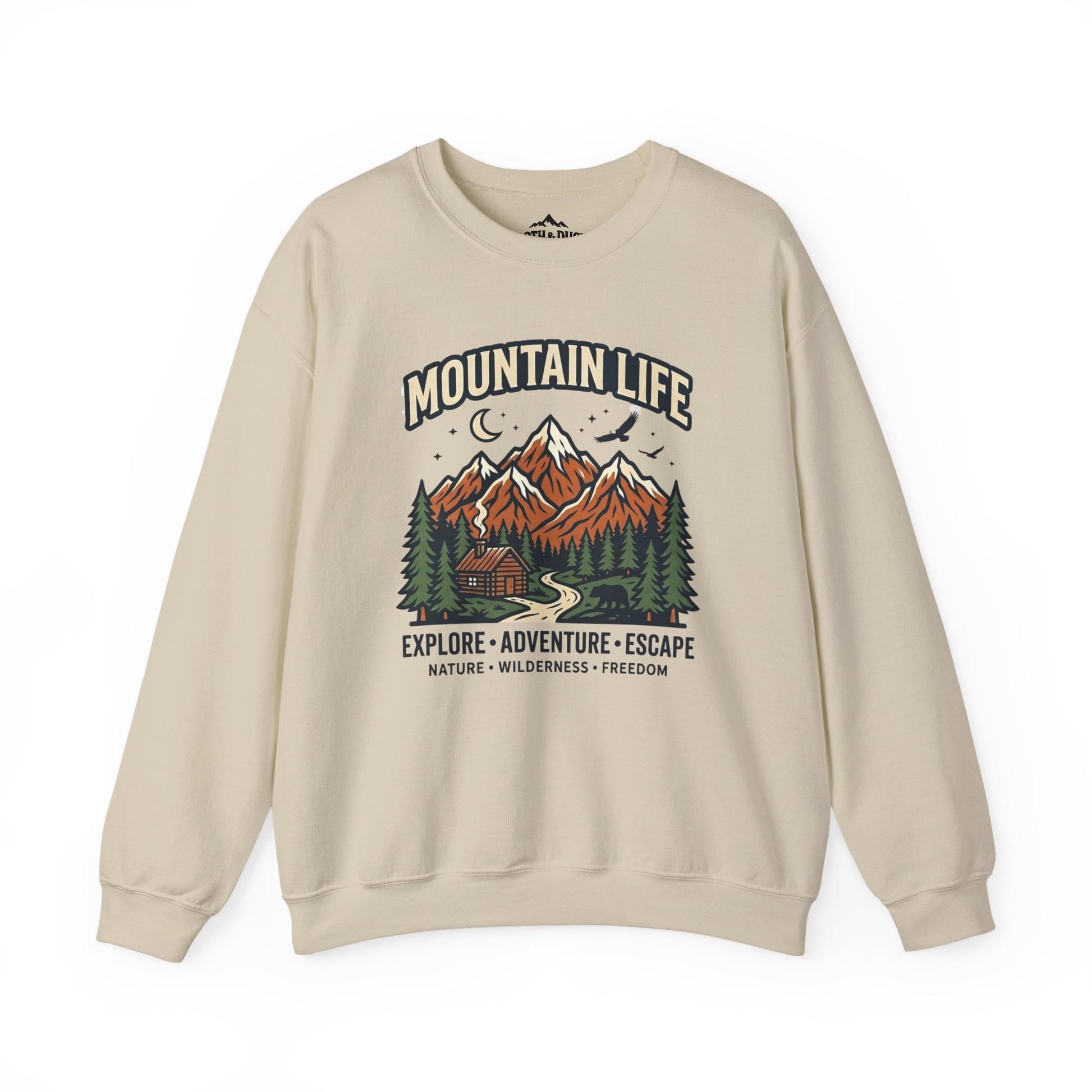 Sloth and Duck Heritage Mountain Crewneck – Premium Trail Sweatshirt -S - Sloth & Duck