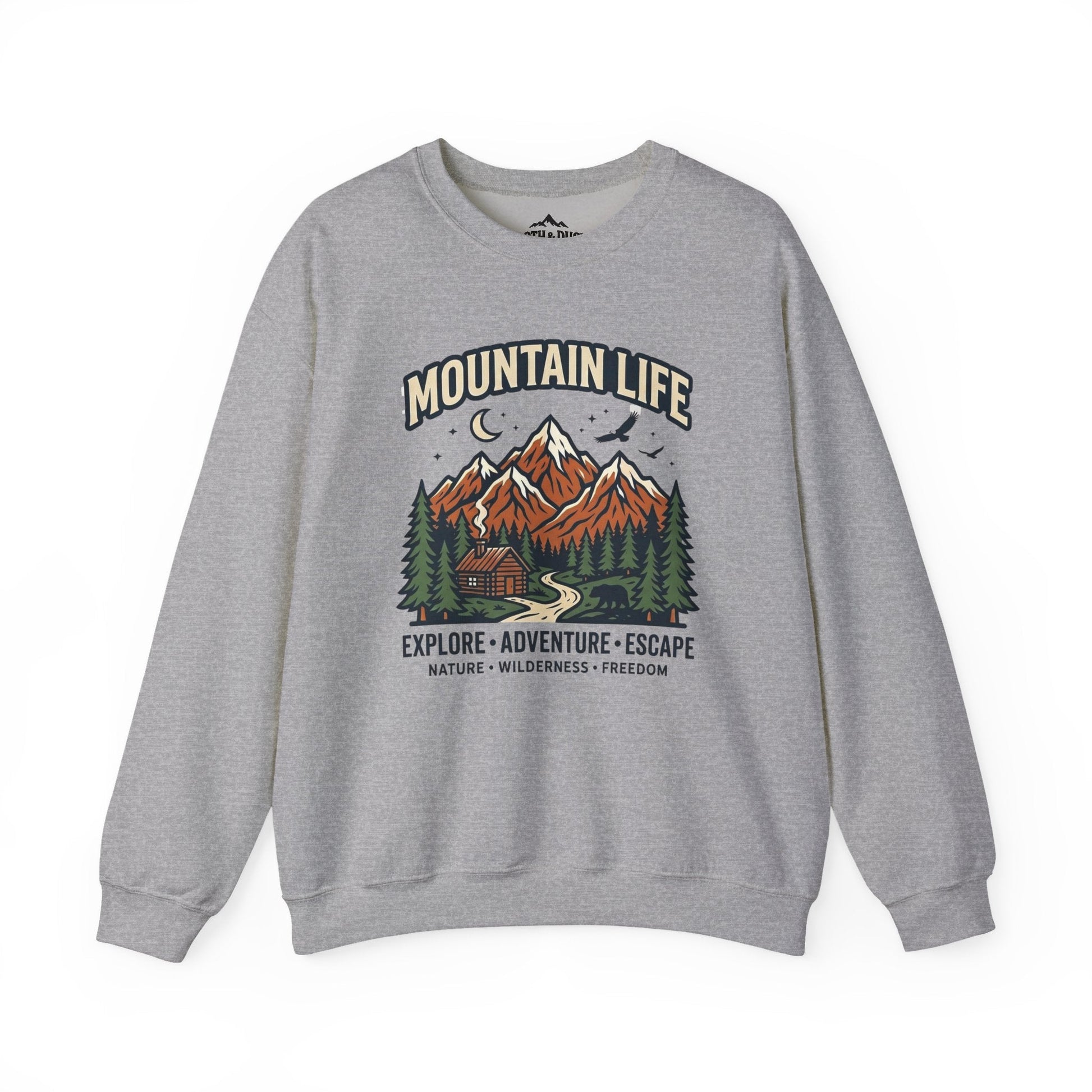 Sloth and Duck Heritage Mountain Crewneck – Premium Trail Sweatshirt -S - Sloth & Duck