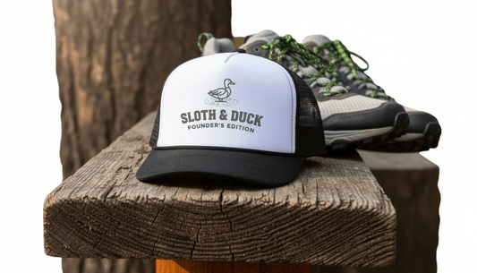 Sloth & Duck Founder’s Edition Trucker Cap | Vintage Duck - Black - Sloth & Duck