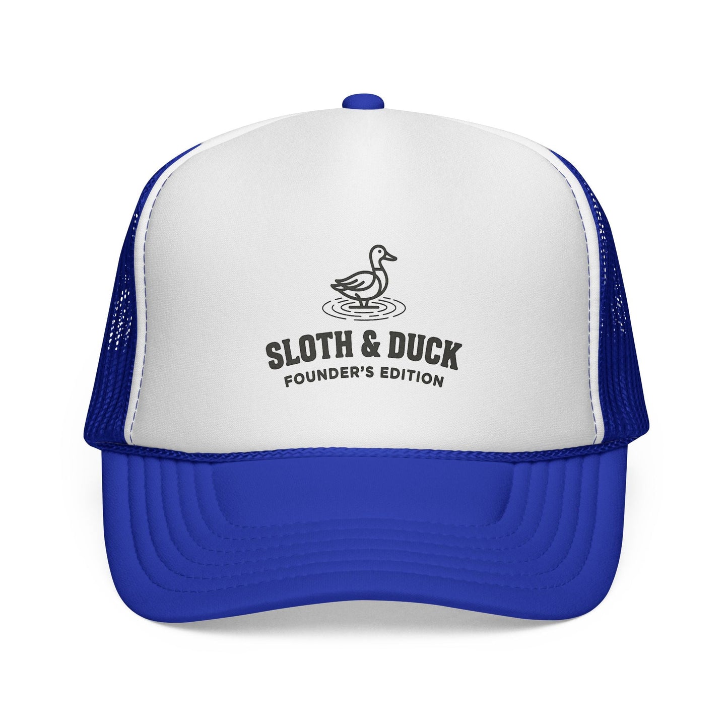 Sloth & Duck Founder’s Edition Trucker Cap | Vintage Duck - Royal - Sloth & Duck