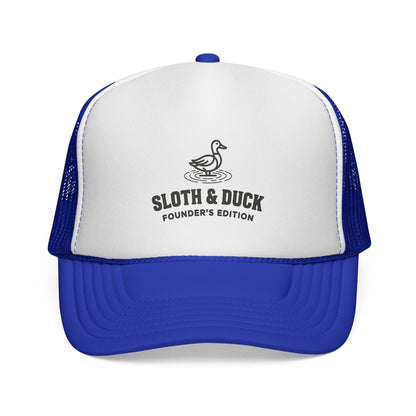 Sloth & Duck Founder’s Edition Trucker Cap | Vintage Duck - Royal - Sloth & Duck