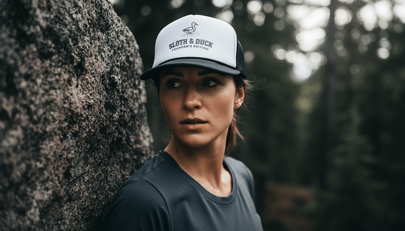 Sloth & Duck Founder’s Edition Trucker Cap | Vintage Duck - Black - Sloth & Duck