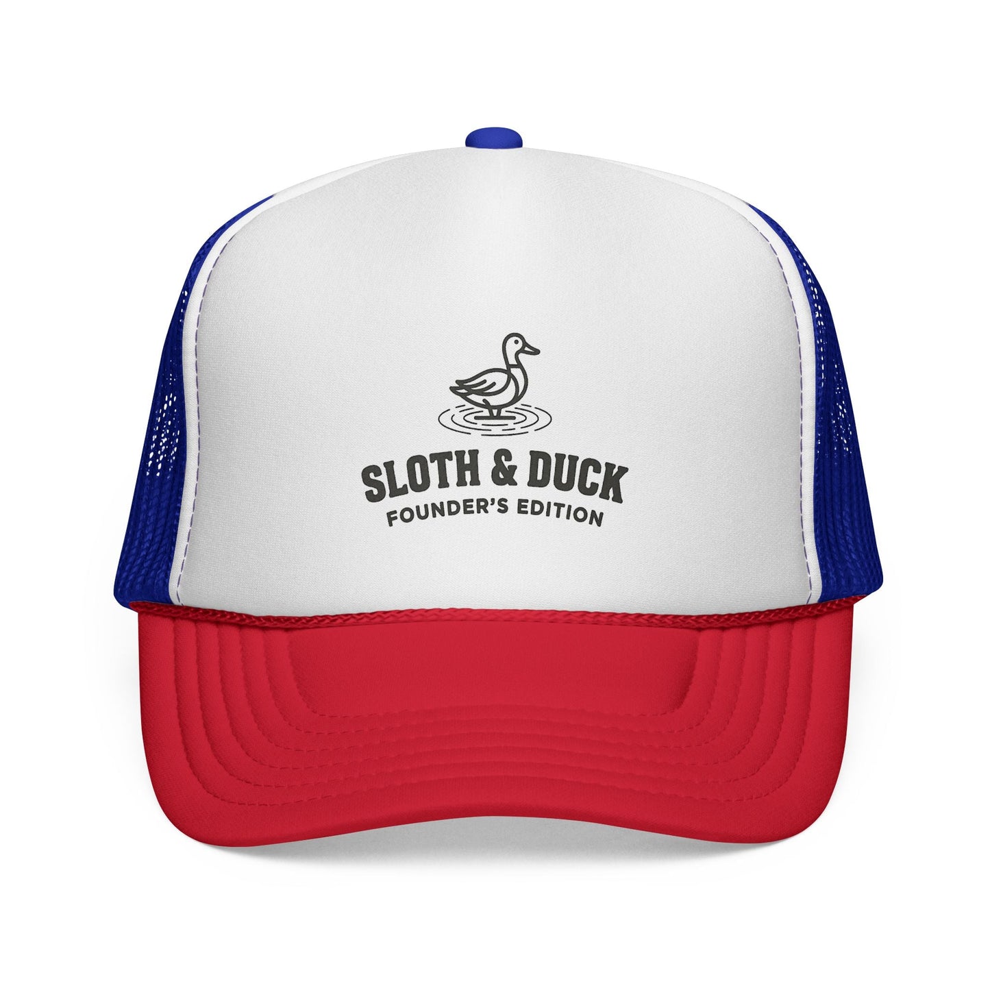 Sloth & Duck Founder’s Edition Trucker Cap | Vintage Duck - Blue/Red - Sloth & Duck