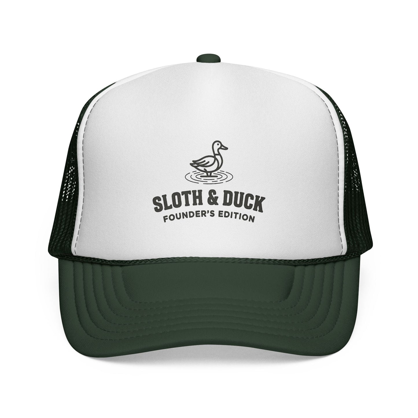 Sloth & Duck Founder’s Edition Trucker Cap | Vintage Duck - Dark Green - Sloth & Duck