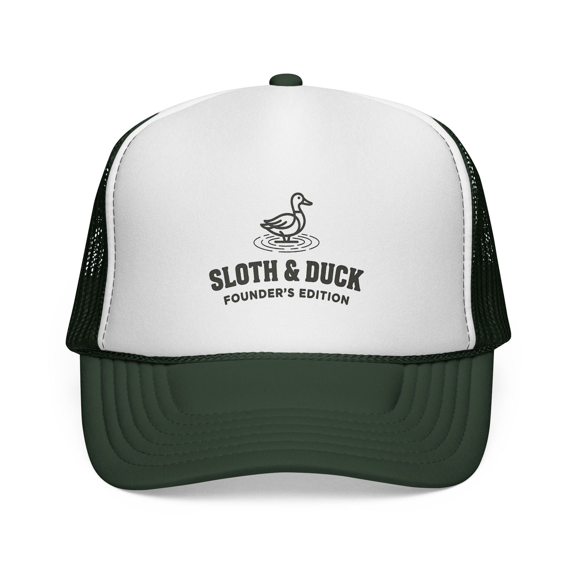 Sloth & Duck Founder’s Edition Trucker Cap | Vintage Duck - Dark Green - Sloth & Duck