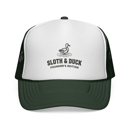 Sloth & Duck Founder’s Edition Trucker Cap | Vintage Duck - Dark Green - Sloth & Duck