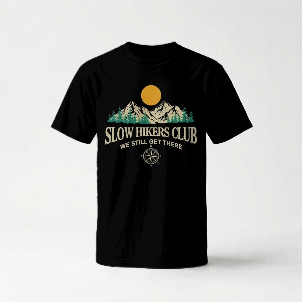 Slow Hikers Club Mountain View T-Shirt - S - Sloth & Duck