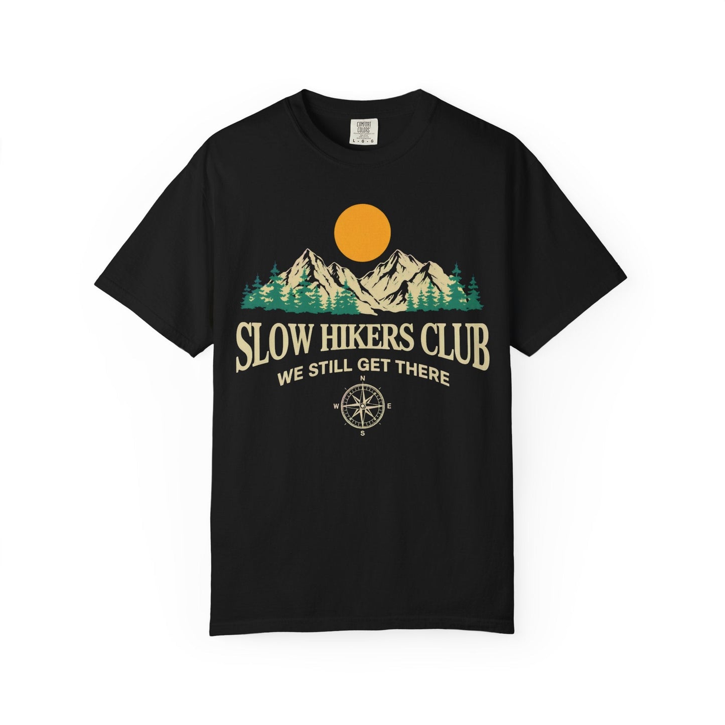 Slow Hikers Club Mountain View T-Shirt - S - Sloth & Duck
