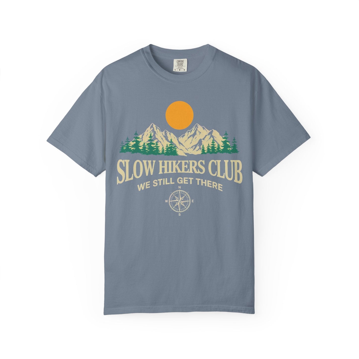 Slow Hikers Club Mountain View T-Shirt - S - Sloth & Duck