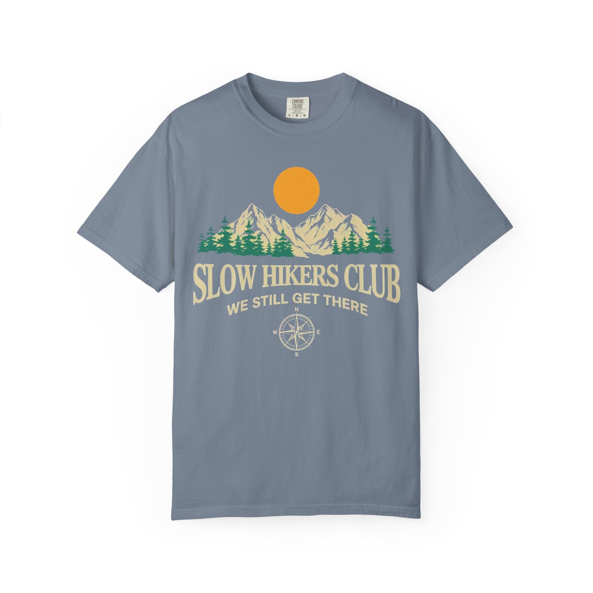 Slow Hikers Club Mountain View T-Shirt - S - Sloth & Duck