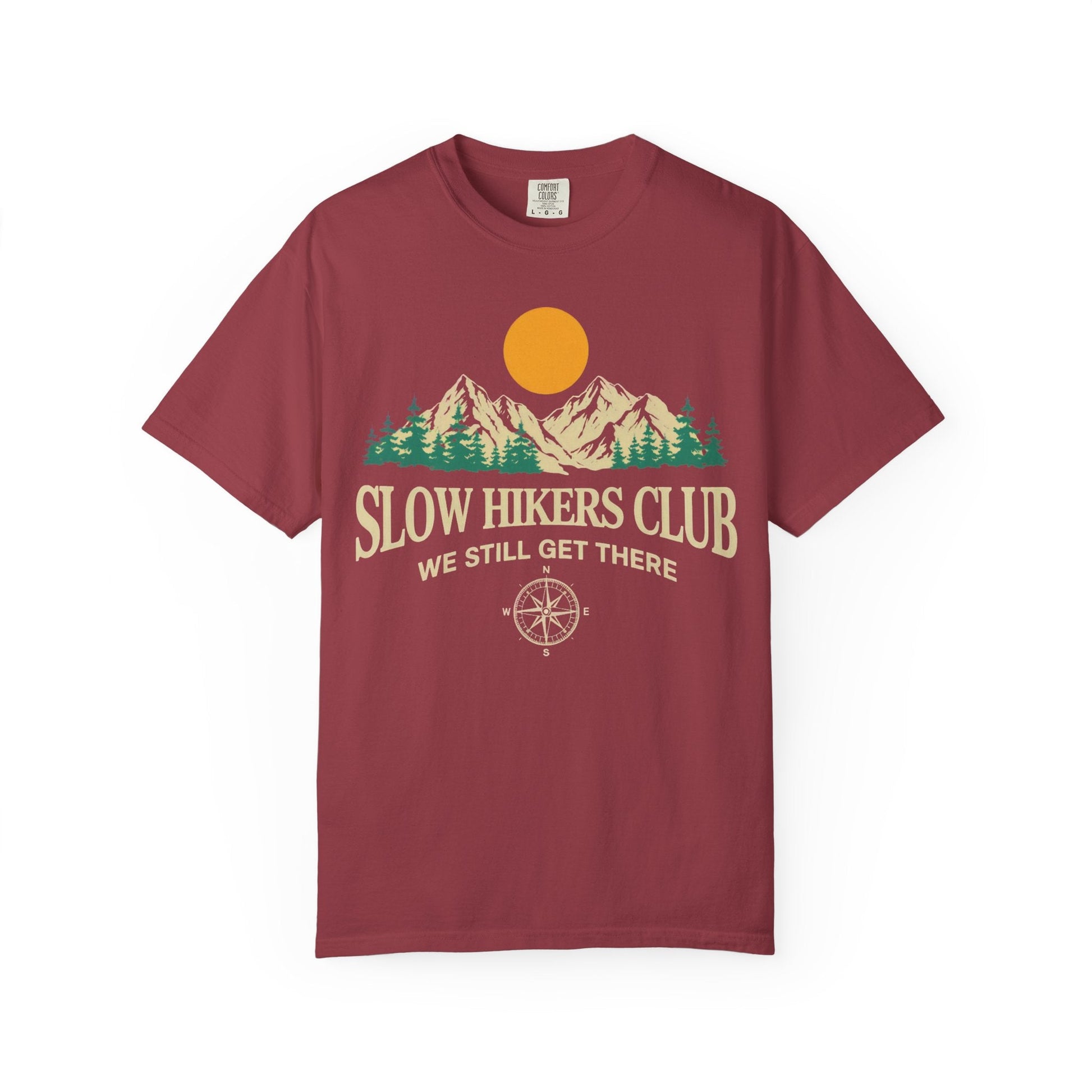 Slow Hikers Club Mountain View T-Shirt - S - Sloth & Duck