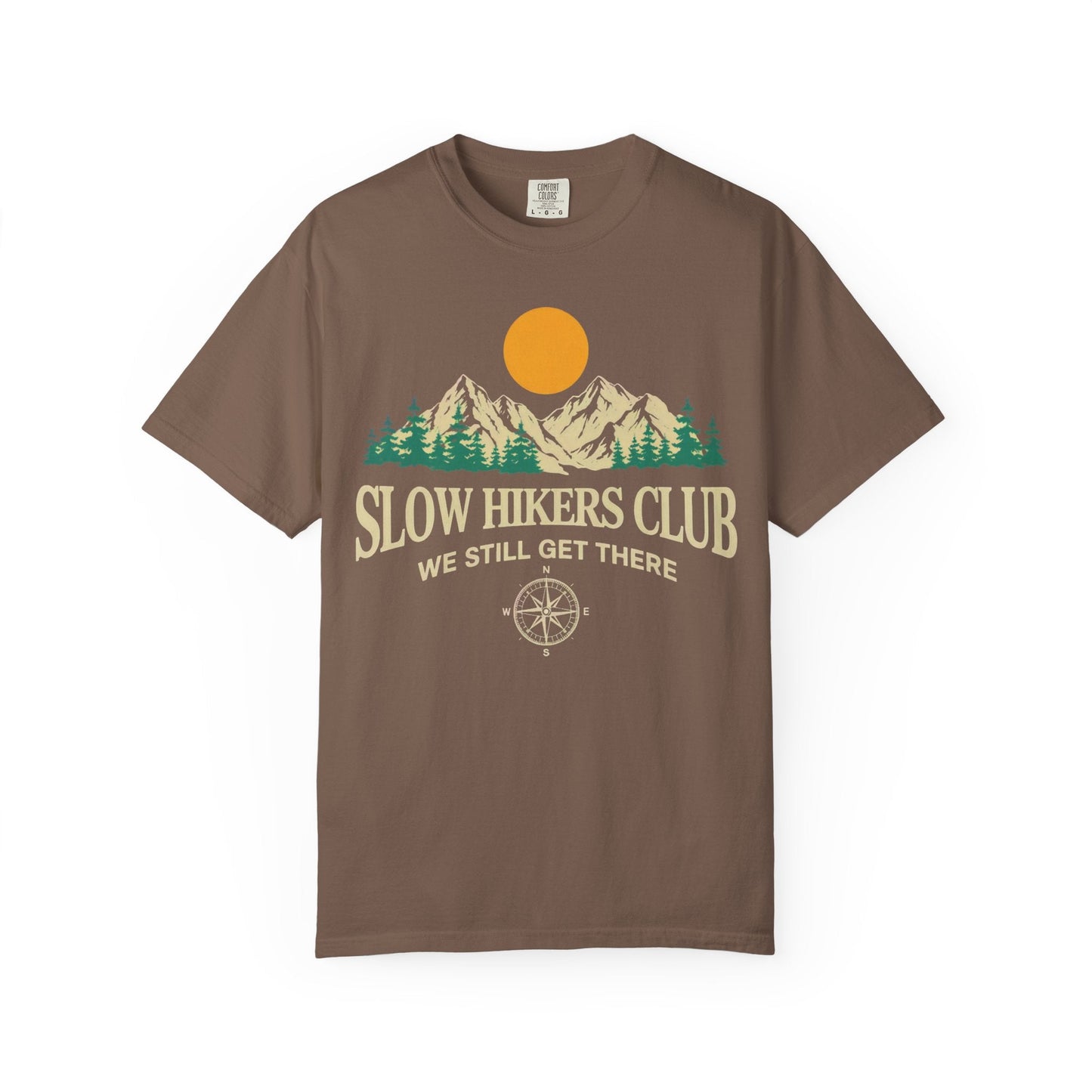 Slow Hikers Club Mountain View T-Shirt - S - Sloth & Duck