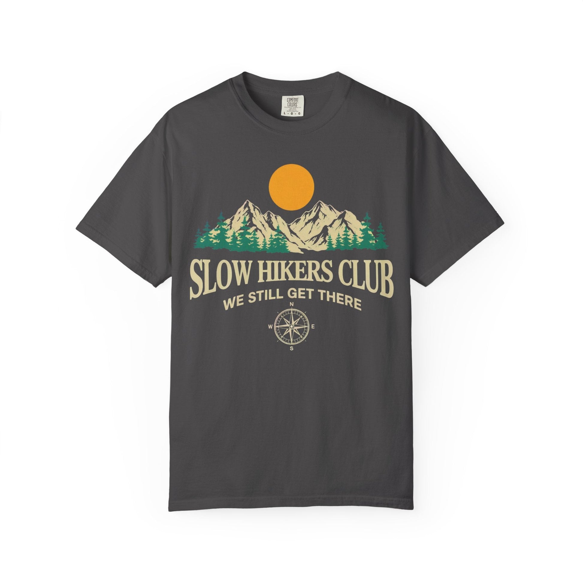 Slow Hikers Club Mountain View T-Shirt - S - Sloth & Duck