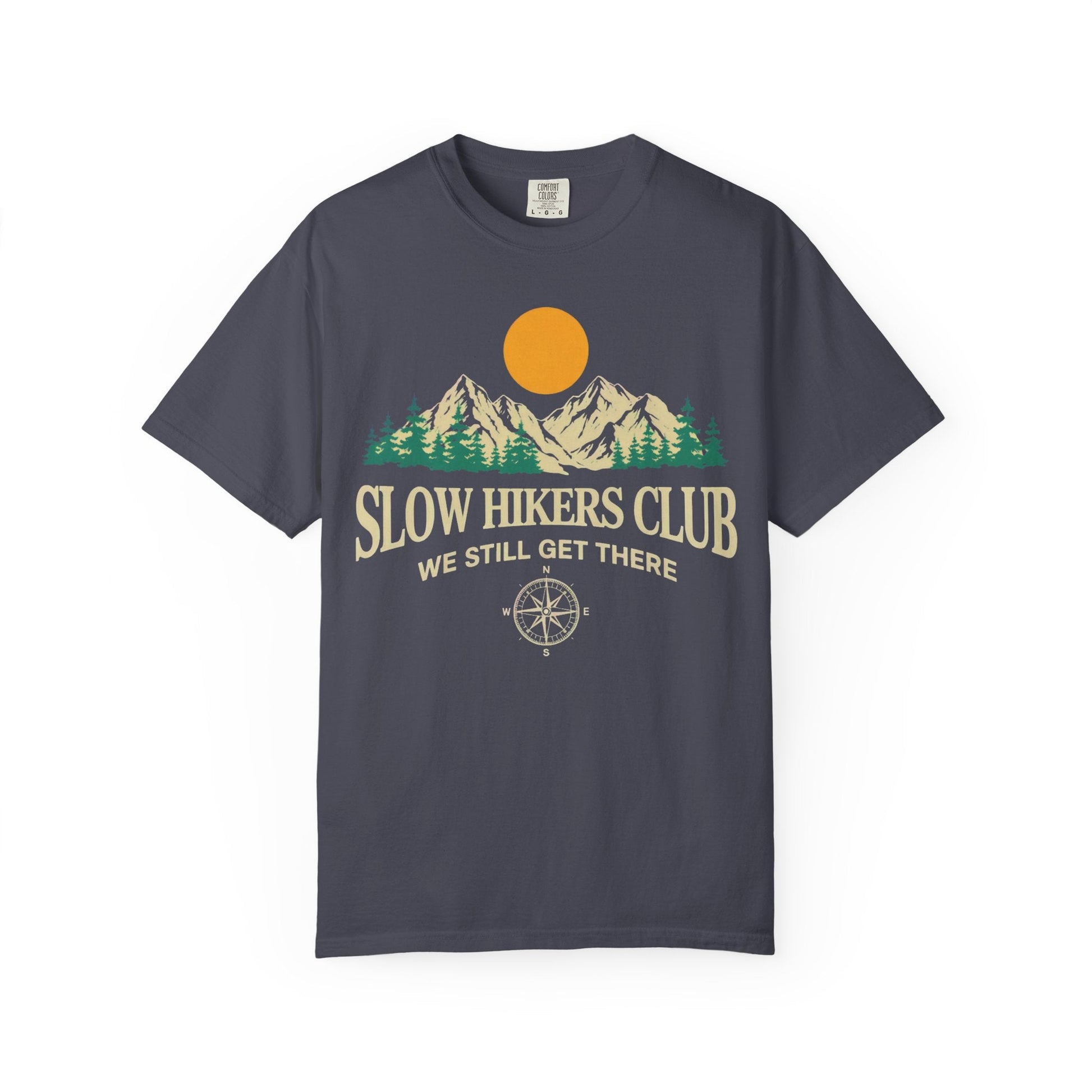 Slow Hikers Club Mountain View T-Shirt - S - Sloth & Duck