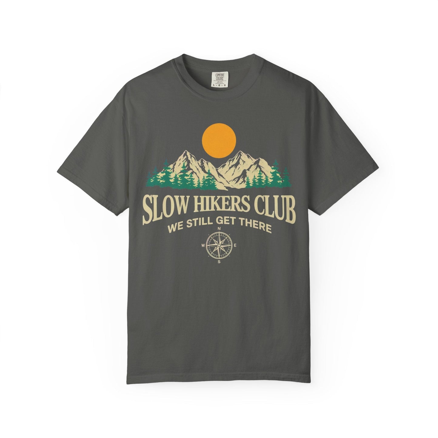 Slow Hikers Club Mountain View T-Shirt - S - Sloth & Duck