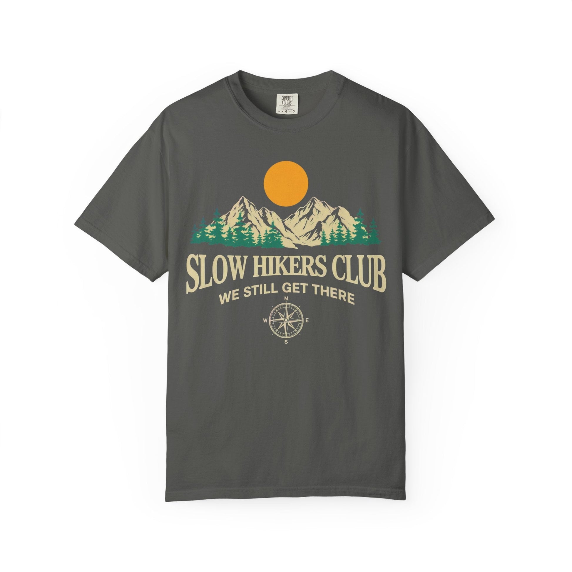 Slow Hikers Club Mountain View T-Shirt - S - Sloth & Duck