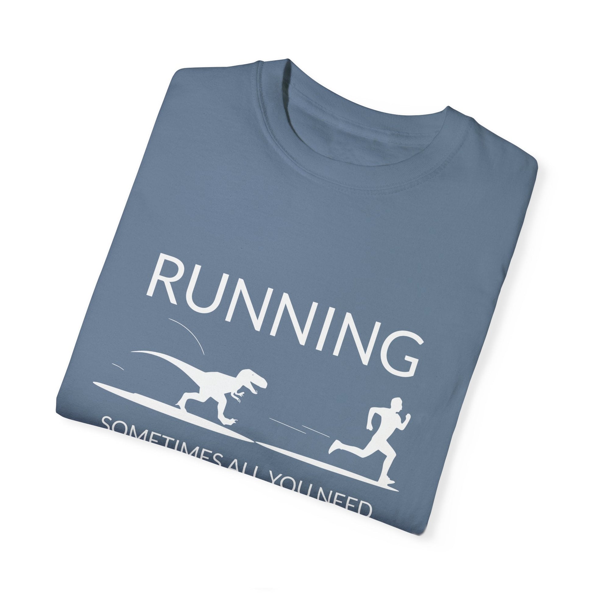 "Sometimes All You Need is a Little Motivation" Funny Running T-Shirt - Blue Jean - Sloth & Duck