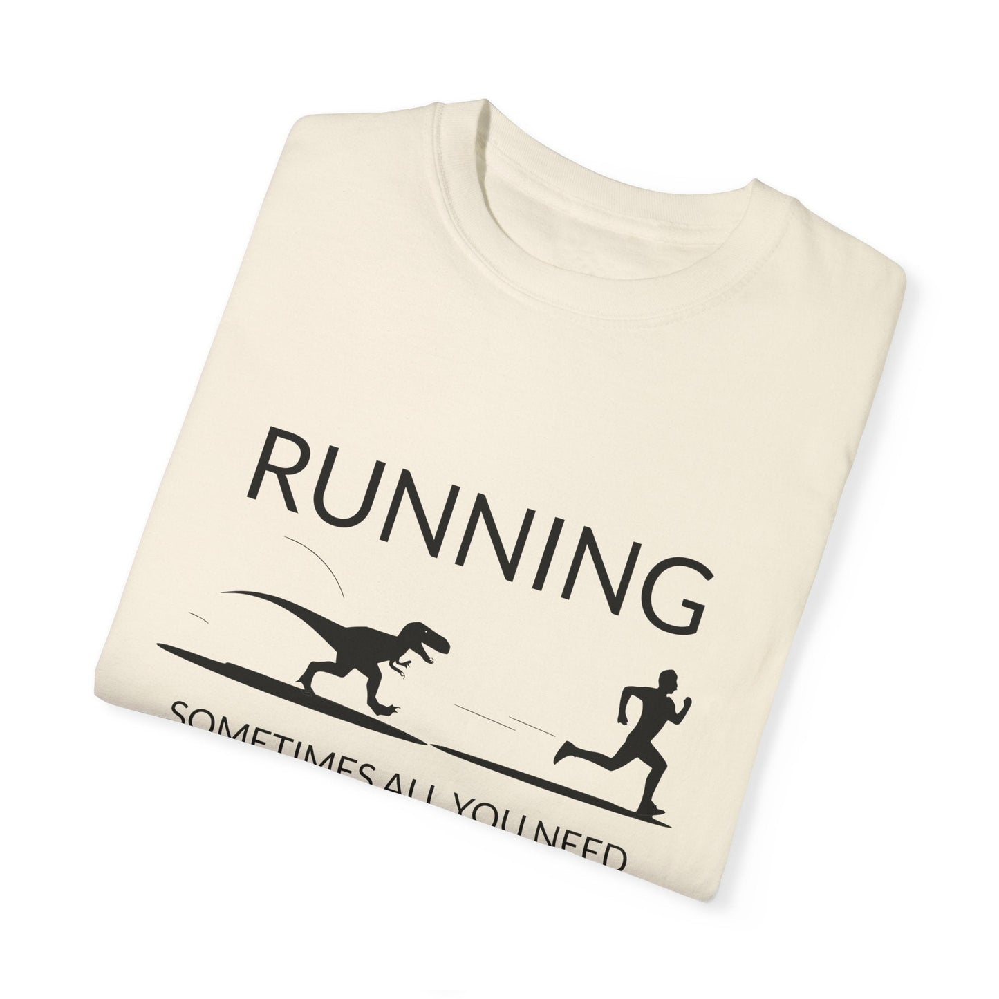 "Sometimes All You Need is a Little Motivation" Funny Running T-Shirt - Ivory - Sloth & Duck