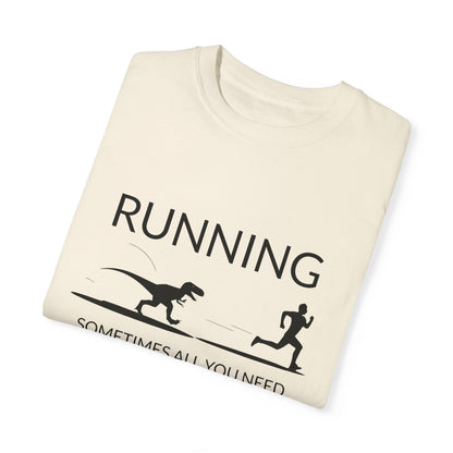"Sometimes All You Need is a Little Motivation" Funny Running T-Shirt - Ivory - Sloth & Duck