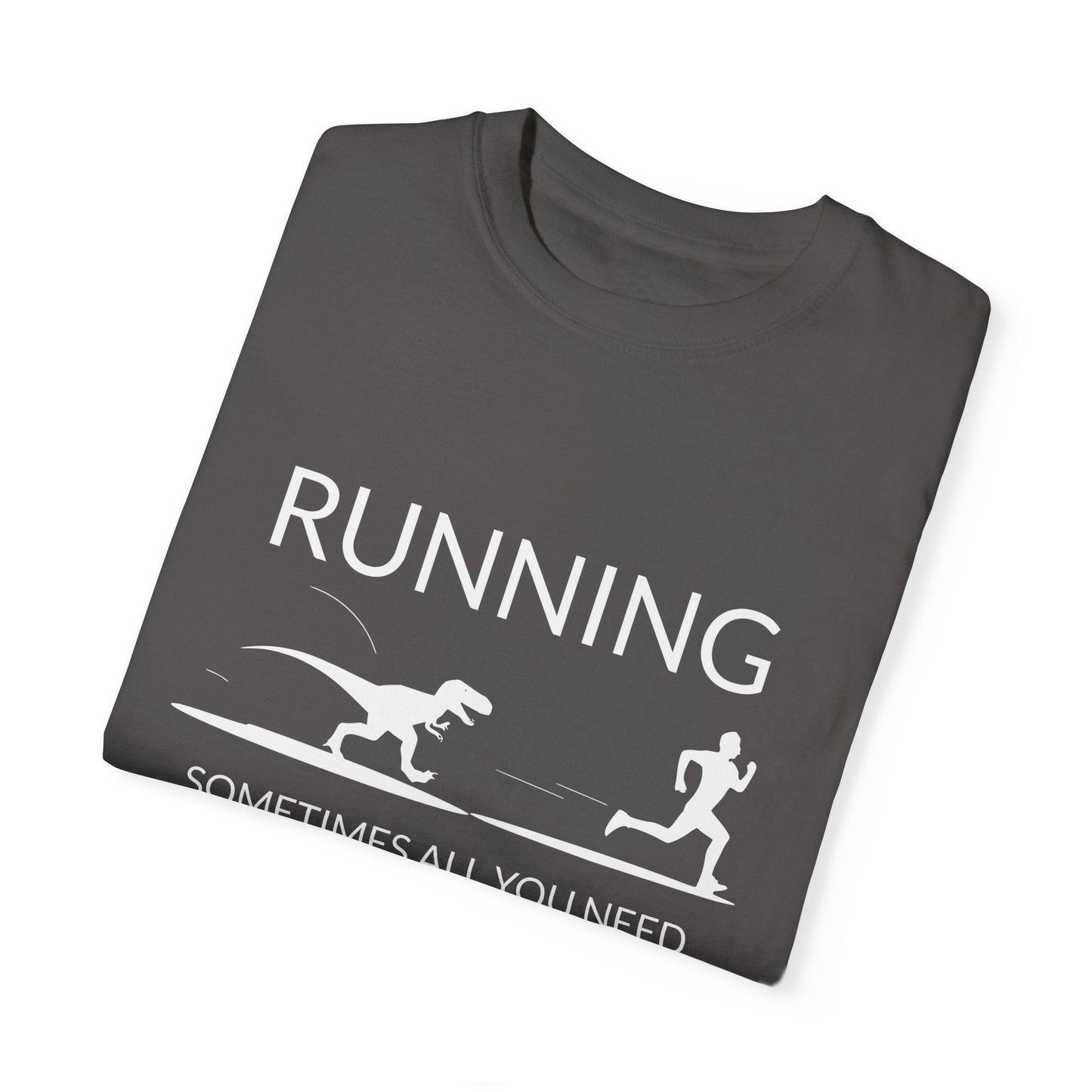 "Sometimes All You Need is a Little Motivation" Funny Running T-Shirt - Graphite - Sloth & Duck