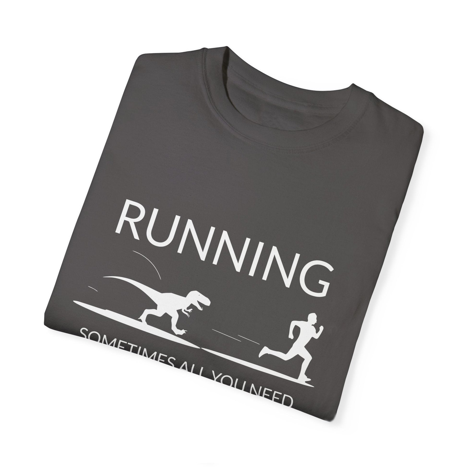 "Sometimes All You Need is a Little Motivation" Funny Running T-Shirt - Graphite - Sloth & Duck
