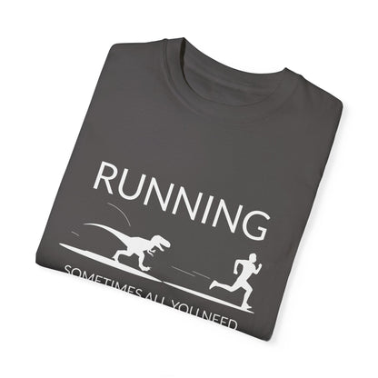 "Sometimes All You Need is a Little Motivation" Funny Running T-Shirt - Graphite - Sloth & Duck