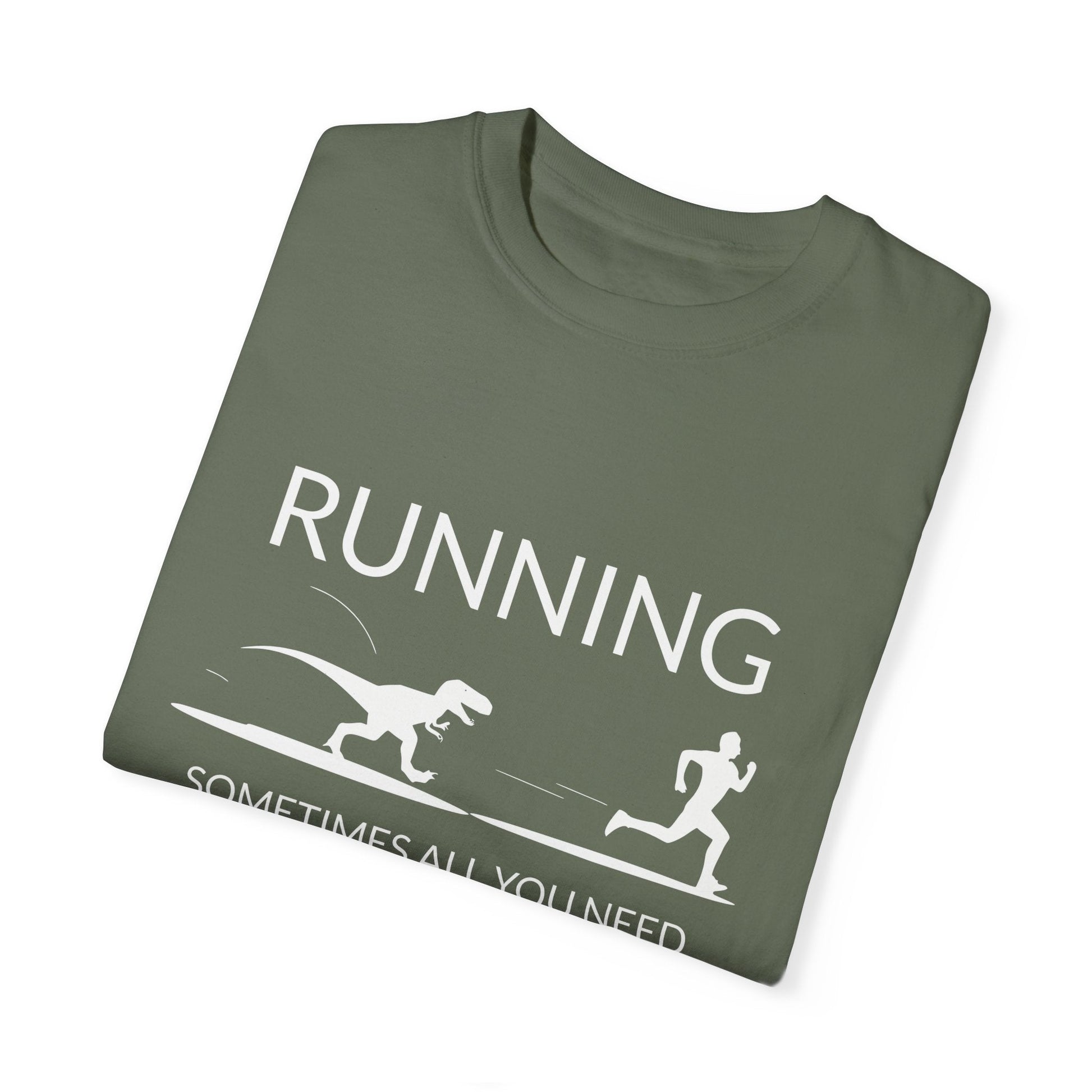 "Sometimes All You Need is a Little Motivation" Funny Running T-Shirt - Moss - Sloth & Duck